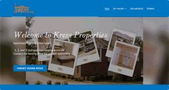 Desktop Screenshot of kressproperties.com